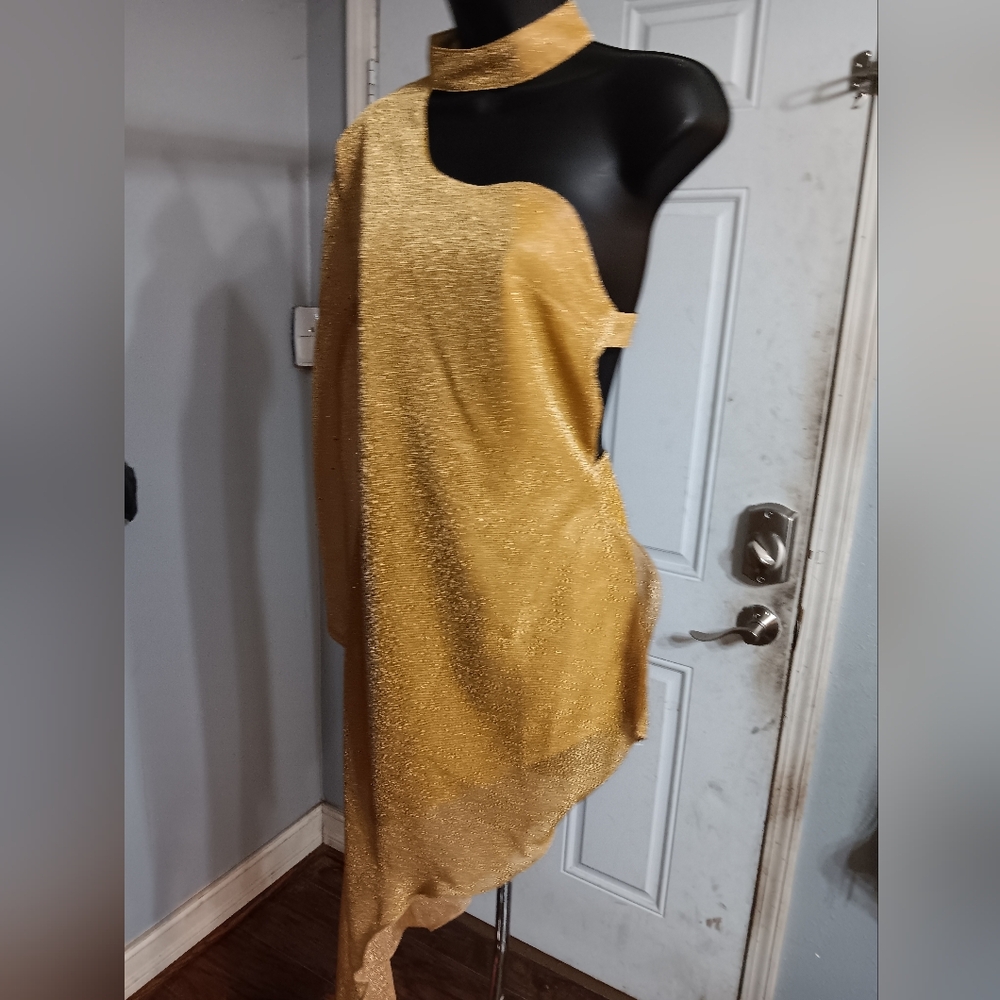 Gold glitter skirt